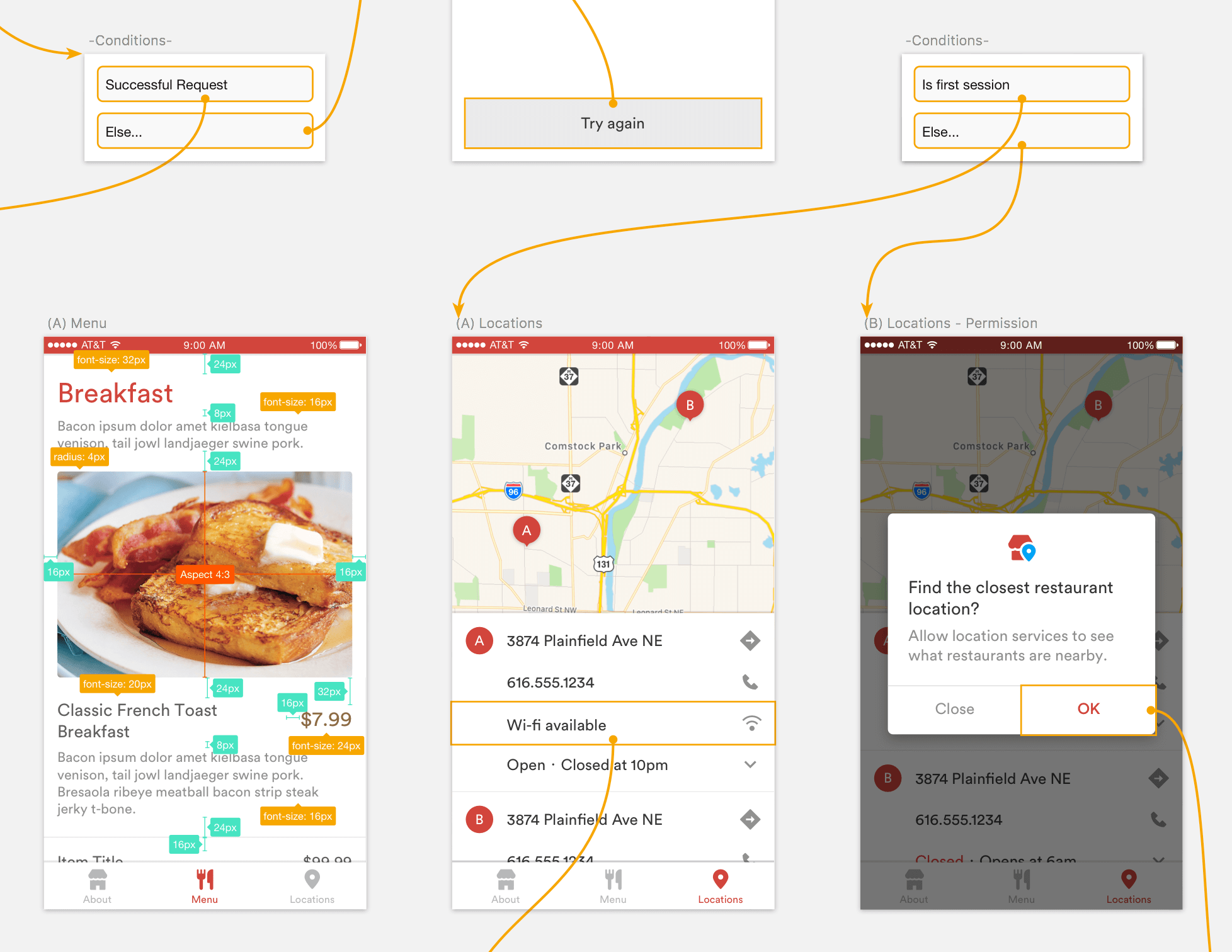 Restraunt App Details