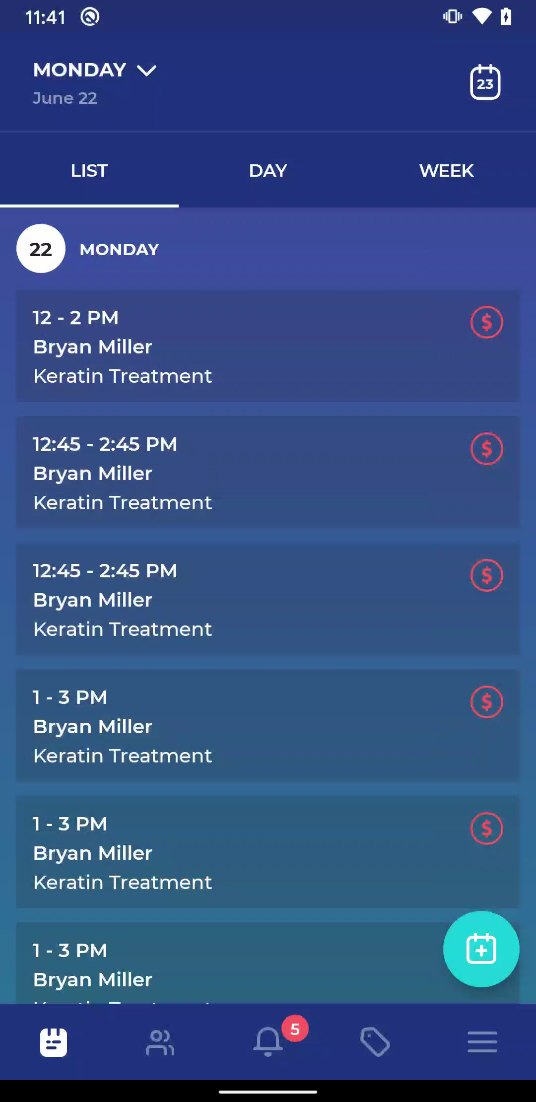 Tanto Calendar Interaction